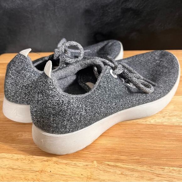 Allbirds Gray The Wool Runner Sneakers‎ Size 8 - Picture 4 of 8